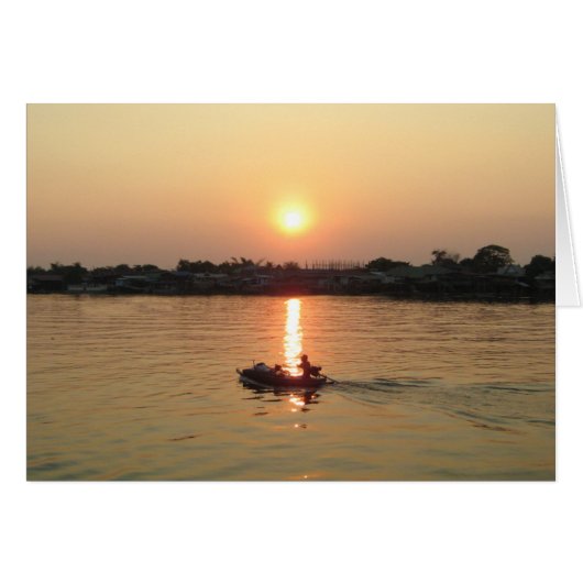 Chao Phraya Sunset ... Ayutthaya, Thailand (Voorkant Horizontaal)