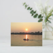 Chao Phraya Sunset ... Ayutthaya, Thailand Briefkaart (Staand voorkant)