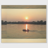 Chao Phraya Sunset ... Ayutthaya, Thailand Cadeaupapier (Vlak)