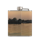 Chao Phraya Sunset ... Ayutthaya, Thailand Heupfles (Achterkant)