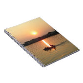 Chao Phraya Sunset ... Ayutthaya, Thailand Notitieboek (Rechterzijde)