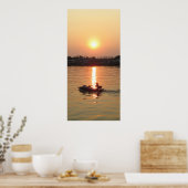 Chao Phraya Sunset ... Ayutthaya, Thailand Poster (Keuken)