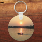 Chao Phraya Sunset ... Ayutthaya, Thailand Sleutelhanger (Voorkant)