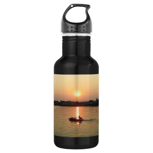 Chao Phraya Sunset ... Ayutthaya, Thailand Waterfles (Voorkant)