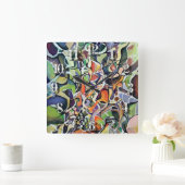 Chaos Abstract expressionisme hedendaags kunstwerk Vierkante Klok (Huis)