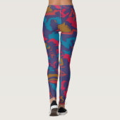 Chaos abstract ontwerp leggings (Achterkant)