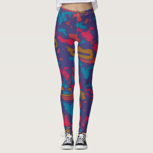 Chaos abstract ontwerp leggings