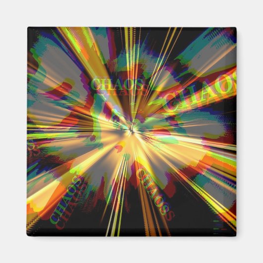 Chaos Abstractie Magneet (Voorkant)