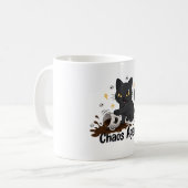 Chaos Agent Zwarte Kat Koffiemok (Voorkant links)
