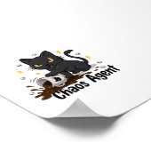 Chaos Agent Zwarte Kat Poster (Hoek)