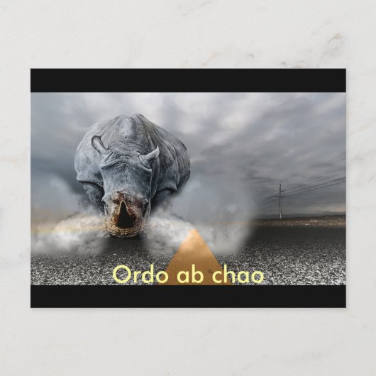 chaos briefkaart (Voorkant)