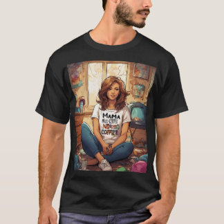 Chaos & cafeïne: een moeder's ochtendstemming t-shirt