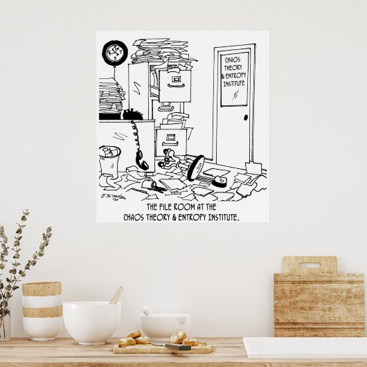 Chaos Cartoon 6292 Poster (Keuken)