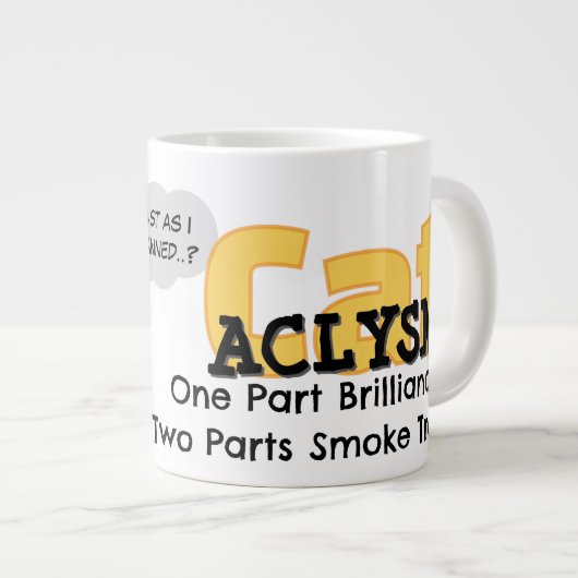 Chaos Cat 20oz Mug – Alysm: One Part Brilliance Grote Koffiekop (Voorkant rechts)