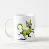Chaos Cat Mug – Incitata: Frisky in the Sheets Koffiemok (Links)