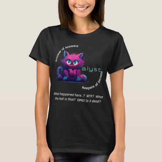 Chaos Cat Tee – CatAlyst: Your Panic Is Manna T-shirt (Voorkant)
