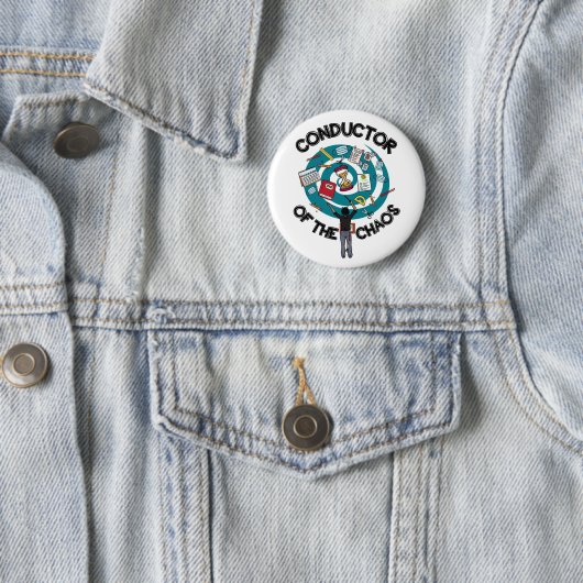 Chaos Conductor Button - Zwart (In situ)