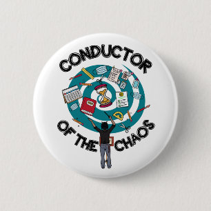 Chaos Conductor Button - Zwart