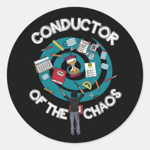 Chaos Conductor Sticker - Zwart