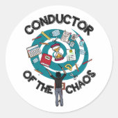 Chaos Conductor White Sticker (Voorkant)
