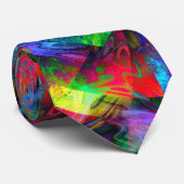 Chaos coole moderne abstracte kunst stropdas (Opgerold)