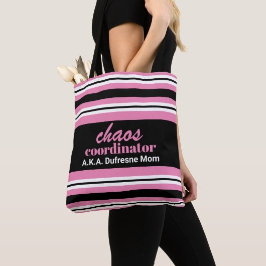 Chaos Coordinator A.K.A. mam gepersonaliseerd Tote Bag (Dichtbij)