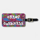 Chaos Coordinator Abstract Bagagelabel (Voorkant horizontaal)