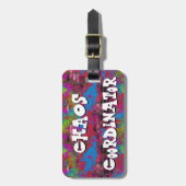 Chaos Coordinator Abstract Bagagelabel (Voorkant verticaal)
