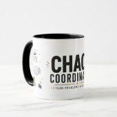 Chaos Coördinator Bedrijfs Meme | WorkTok Kantoor Mok (Voorkant links)