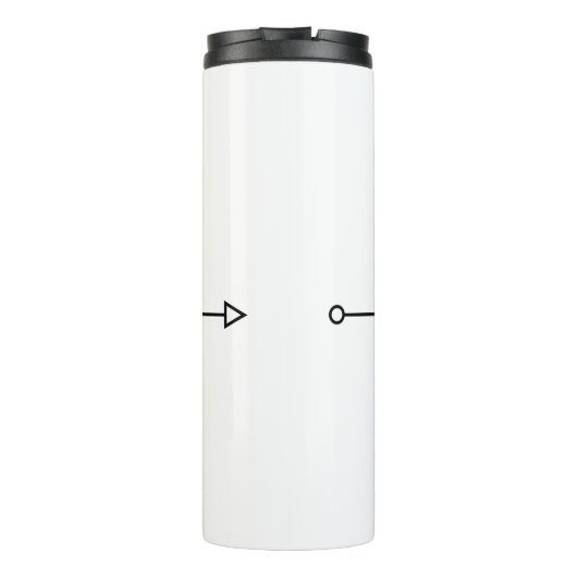 Chaos Coördinator Bekerglas Thermosbeker (Achterkant)