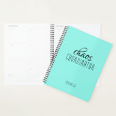 Chaos Coördinator Blauw Gepersonaliseerde Naam Planner (Display)