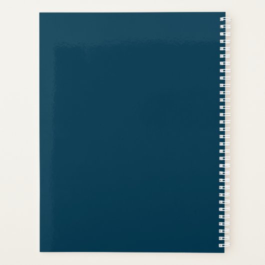 Chaos Coördinator Blauw Gepersonaliseerde Naam Planner (Achterkant)