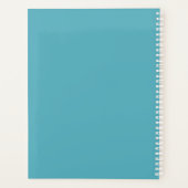 Chaos Coördinator Blauw Gepersonaliseerde Naam Planner (Achterkant)