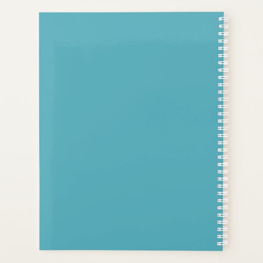 Chaos Coördinator Blauw Gepersonaliseerde Naam Planner (Achterkant)