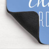 Chaos Coordinator Blue Typographic Text Muismat (Hoek)