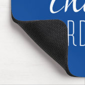 Chaos Coordinator Blue Typographic Text Muismat (Hoek)