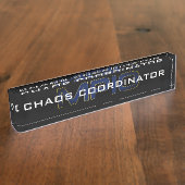 Chaos Coordinator Bord Names Naambordje (Zijkant)