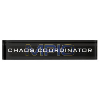 Chaos Coordinator Bord Names Naambordje