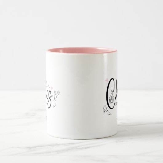 Chaos coördinator bruiloft tweekleurige koffiemok (Center)