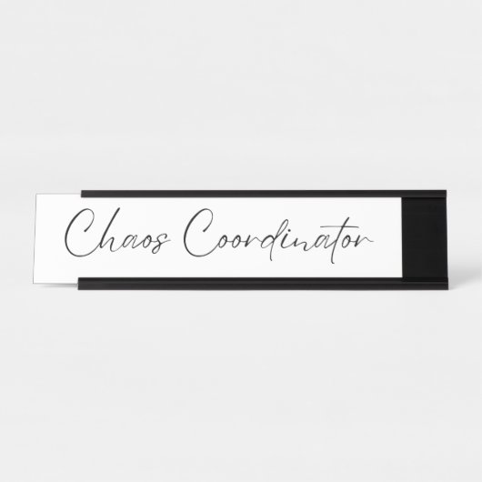 Chaos-coördinator Bureau Naambordje (Voorkant)