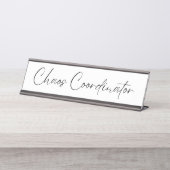 Chaos-coördinator Bureau Naambordje (Voorkant)