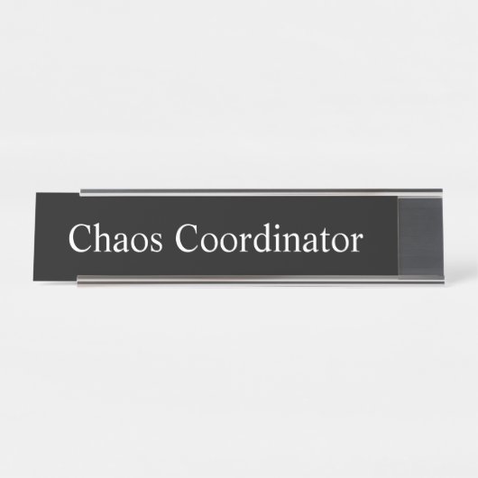 Chaos-coördinator; Bureau Naambordje (Voorkant)