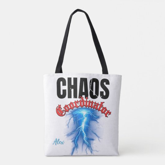 Chaos Coordinator Canvas tas | Grappige moeder en (Achterkant)