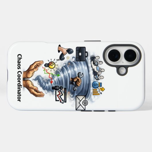 Chaos coördinator Case-Mate iPhone case (Achterkant (horizontaal))