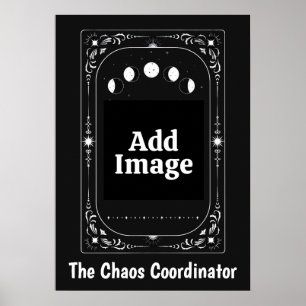 Chaos Coördinator Celestiale Maan Tarot Zodiac Cad Poster
