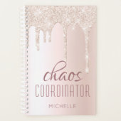 Chaos Coordinator Chic Girly Glitter persoonlijke Planner (Voorkant)