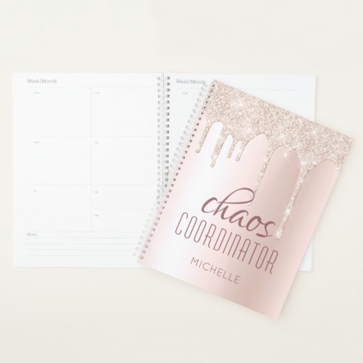 Chaos Coordinator Chic Girly Glitter persoonlijke Planner (Display)