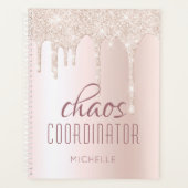 Chaos Coordinator Chic Girly Glitter persoonlijke Planner (Voorkant)