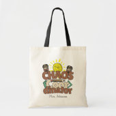 Chaos Coordinator Custom Teacher's Name Tote Bag (Voorkant)