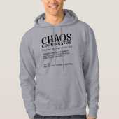 Chaos Coördinator Definitie Grappige Medewerker Ba Hoodie (Voorkant)